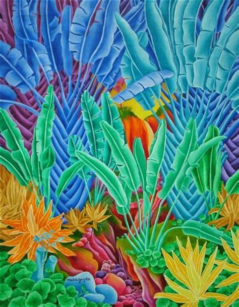 Roshni Goonraj Beeharry Staring At Paintings Mauritian Artist Mila Gupta
