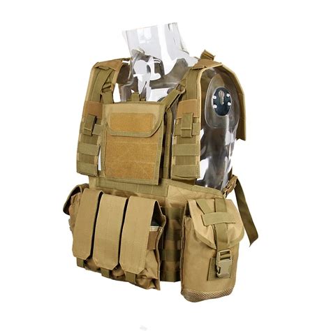 Camouflage Vest Tactical Molle System Vest Reinforced Plate Carrier ...