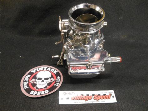 Vintage Speed Stromberg Style Chrome Pri Carb Hot Rod Flathead