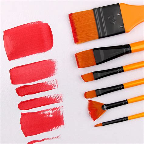 Pcs Multifunctional Watercolor Wooden Handle Student Nylon Hair Paint