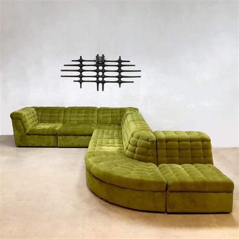 DD On Twitter Modular Sofa In Green Velvet By Laauser 1960