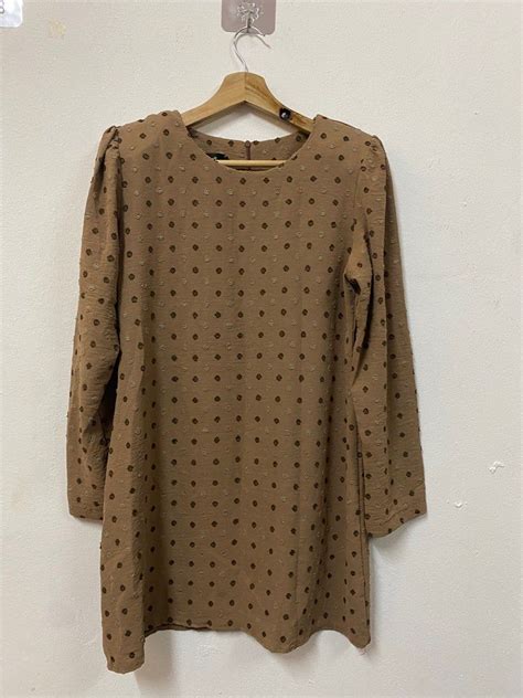 Baju Kurung Brown Nude Women S Fashion Muslimah Fashion Baju Kurung Sets On Carousell