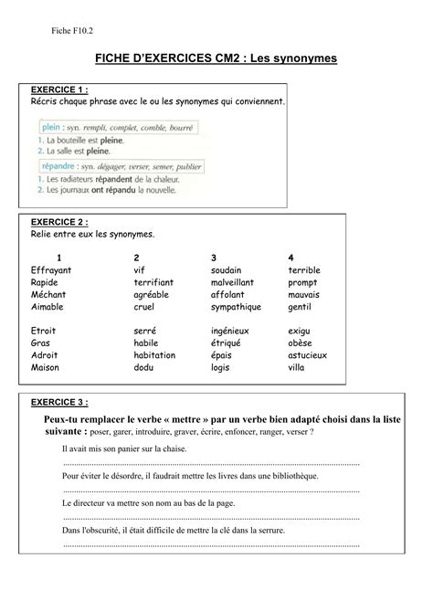 Article Defini Et Indefini Exercices 6
