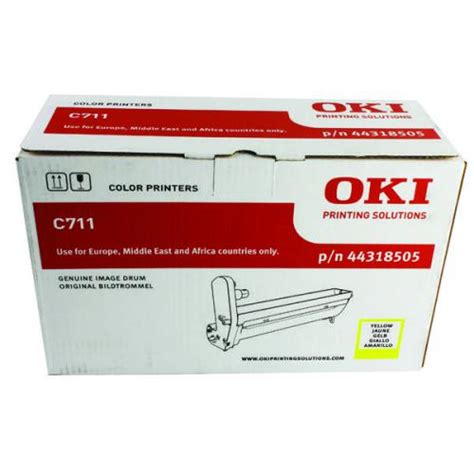 Oki C711 Yellow Image Drum 20K 44318505 OK04603 Printer Drums