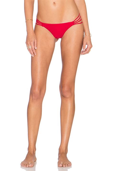 Bettinis Heart Bikini Bottom In Red Revolve