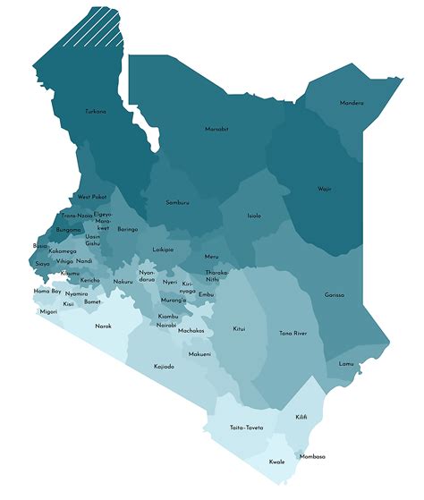 Kenya County Map Kenya Maps Facts World Atlas Kenya County Map | Images ...