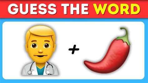 Guess The Word By Emoji Emoji Quiz Youtube