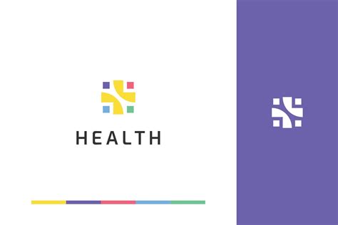 Creative and colorful health logo design template 9513673 Vector Art at ...