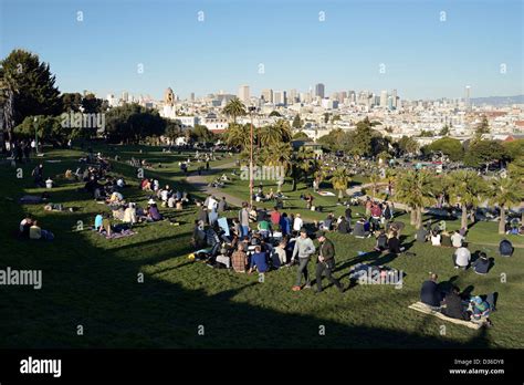 Mission Dolores Park San Francisco Stock Photo Alamy