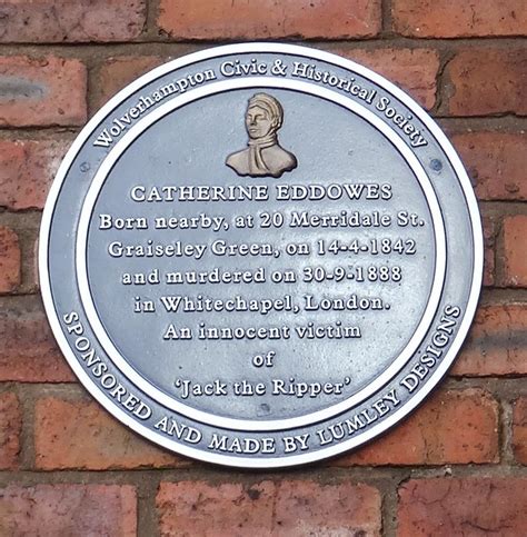 Catherine Eddowes Blue Plaque Open Plaques