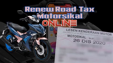 Perbaharui Cukai Jalan Motosikal Online