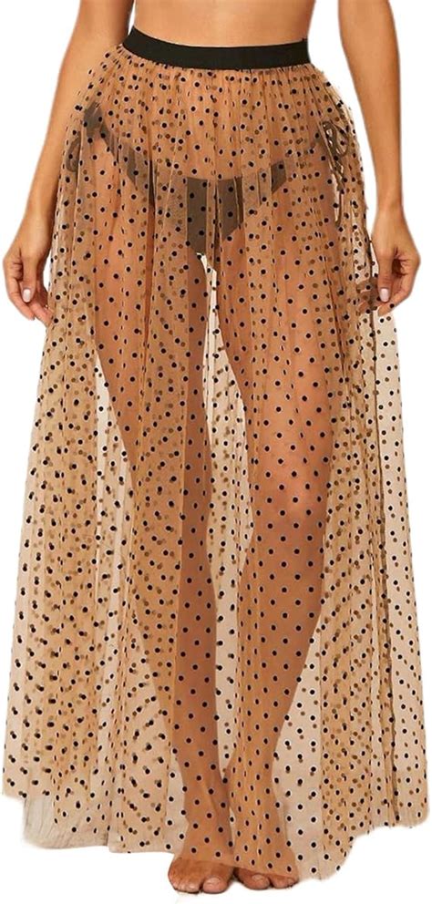 Damen Sexy Badeanzug Cover Up Oversized Casual Durchsichtig Durchsichtig Bikini Badeanzug