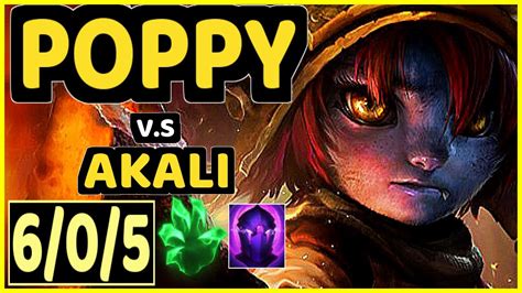 Shikari Poppy Vs Akali Kda Top Gameplay Euw Ranked