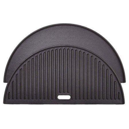 Classic Joe Half Moon Cast Iron Reversible Griddle The Barbeque Shop