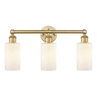 Clymer 3 Light 22 Bath Vanity Light Brushed Brass Industrial