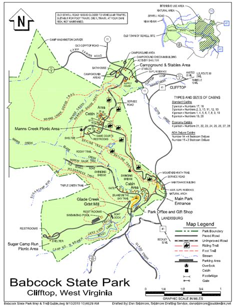 Babcock State Park map | State parks, West virginia travel, West virginia