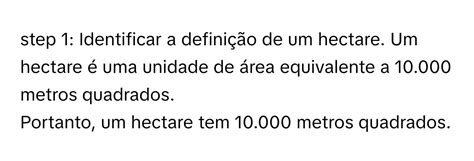 Quantos Metros Tem Um Quarteirão - Solved: Quantos metros quadrados tem um hectare? [Math]