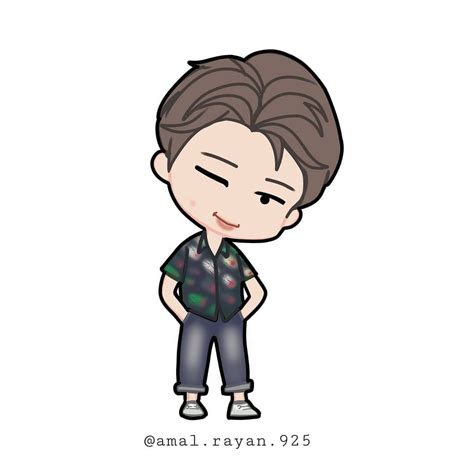 * RM chibi fanart .. 💖😍 * (Namjoon billboard) @bts.bighitofficial ...