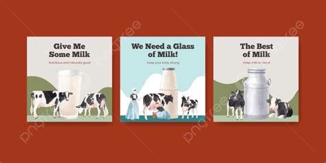 Plantilla De Banner Con El Concepto Del D A Mundial De La Leche