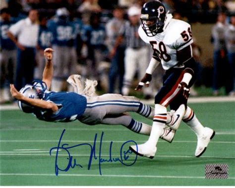 Wilber Marshall Autographed Chicago Bears (Lay Out Lions QB) 8x10 Phot ...