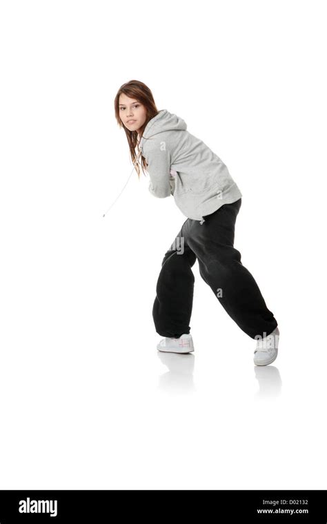 Young House Dancer Isolated On White Stock Photo Alamy