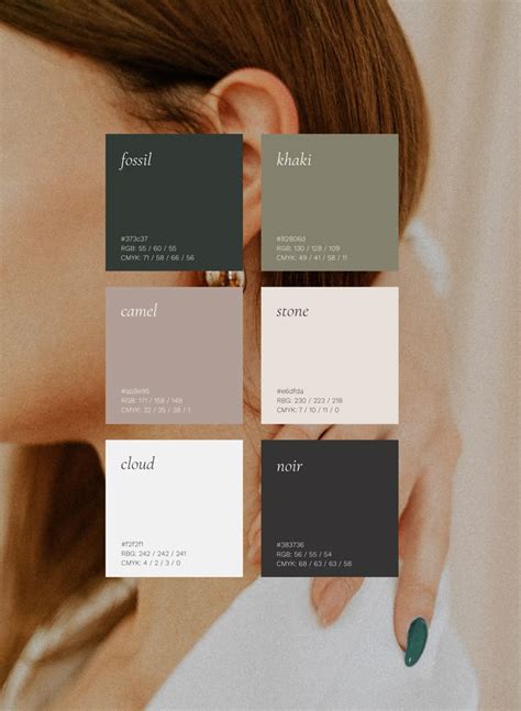 Refined Elegant Colour Palette Nude Green Design By Leila Website Color Palette Brand