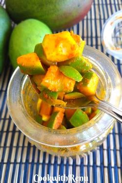 Mango Pickle Recipe Easy Mango Pickle Without Seeds Condiments