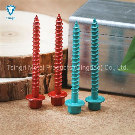 Tgr Tsingri Color Zinc Plated Carbon Steel Hex Flange Head Self Drilling Screws Roofing Screws