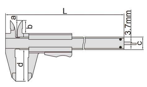 Suwmiarka noniuszowa 150 0 05 mm ze śrubą INSIZE 1205 150S