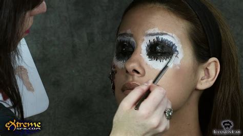 Zombie Makeup How To Flapper Zombie Part 2 Halloween Makeup Tutorial Youtube