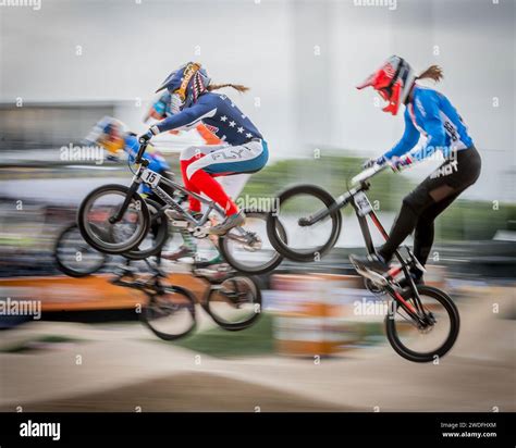 Payton RIDENOUR USA Elite Women BMX RAcer At The 2023 UCI BMX