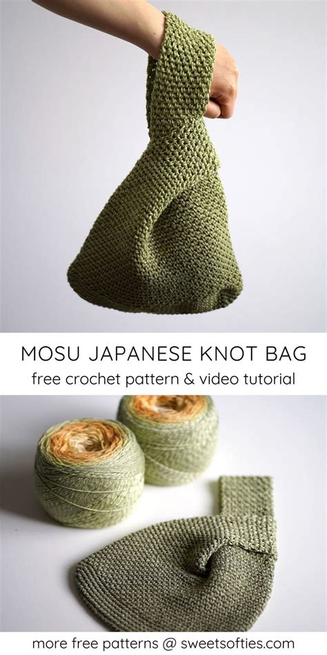 Mosu Bag Japanese Knot Bag Pattern Crochet Pattern Diy Etsy Hong Kong