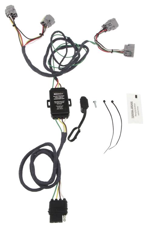 Hopkins Plug In Simple Vehicle Wiring Harness With 4 Pole Flat Trailer