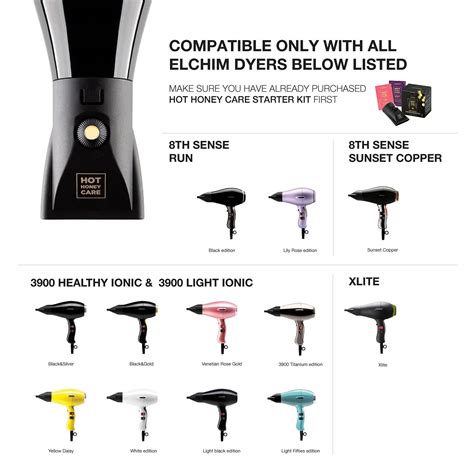 Elchim Hot Honey Care Anti Frizz And Gloss System With Blow Dry Starter