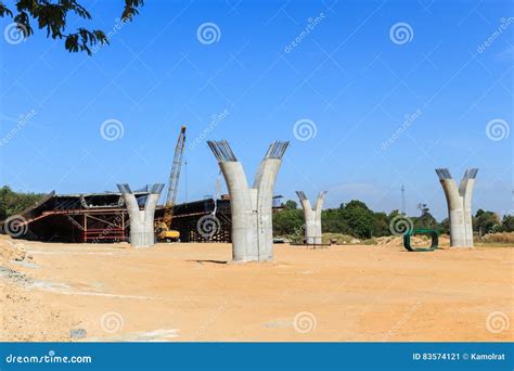 Construction Elevated Expressway Stock Image - Image of incomplete ...