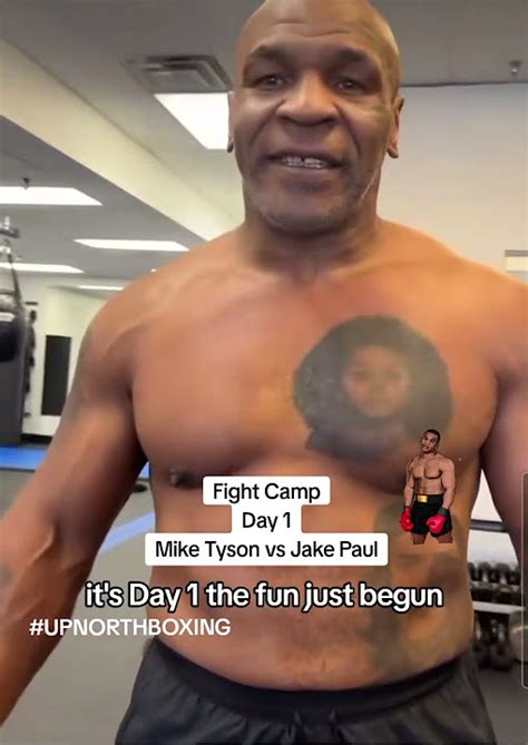 Mike Tyson 🔥 Day 1 Of Fight Camp 🥊 Jake Paul Tysonpaul Paultyson 🥊🥊