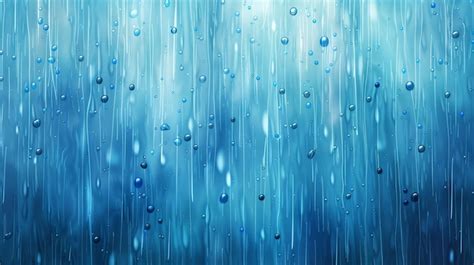 Premium Photo | Blue water rain drops on glass texture background