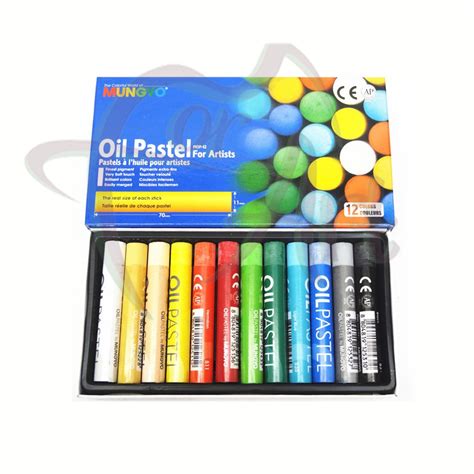 Набор масляной пастели MUNGYO "Oil pastel" 12 цветов D11мм в картонной ...