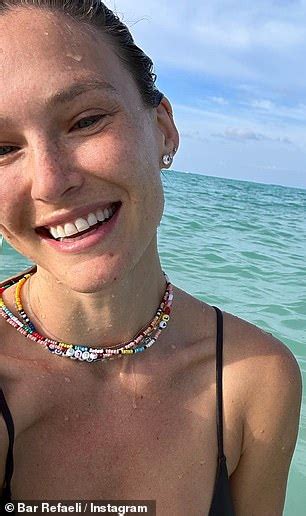 Bar Refaeli Flaunts Her Sizzling Figure In A Skimpy Brown Bikini In Saucy Snaps Daily Mail Online