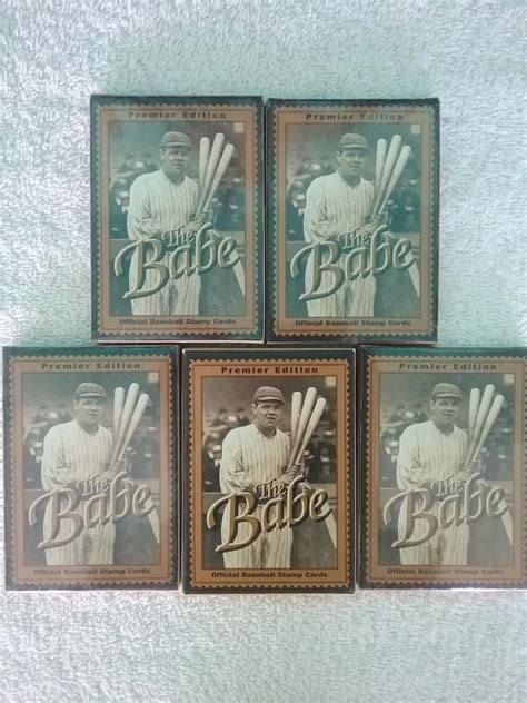 The Babe Babe Ruth Official Stamp Card Packs Of