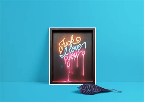 Fuck I Love You Print Adam K Fujita