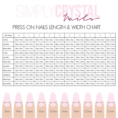 Press On Nails Sizing Kit Simply Crystal Nails