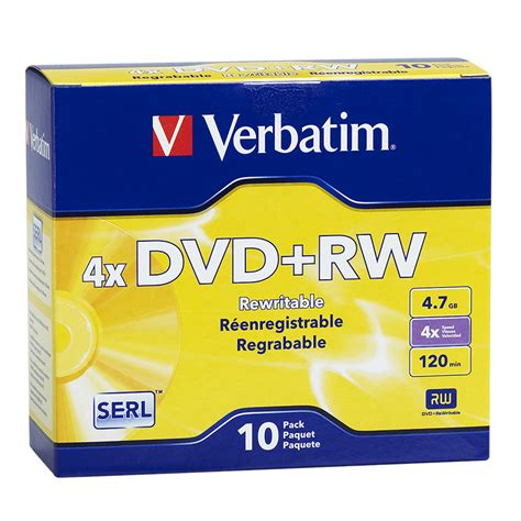 VERBATIM DVD+RW 10PK 94839