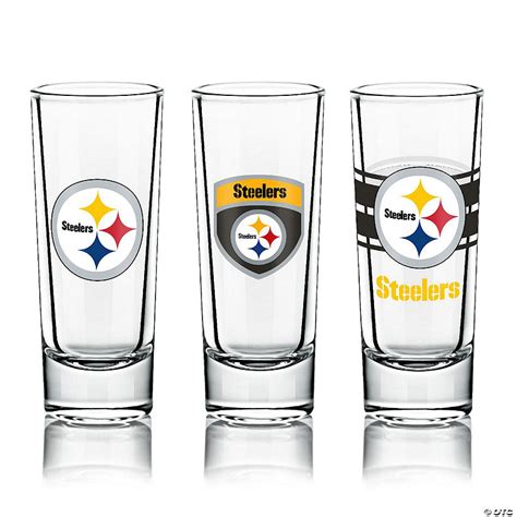 Nfl Shot Glasses 6 Pack Set Pittsburgh Steelers