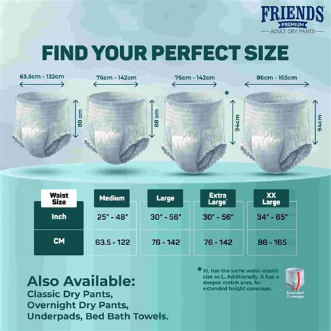 Friends Premium Adult Diapers Pant Style Friends Diaper