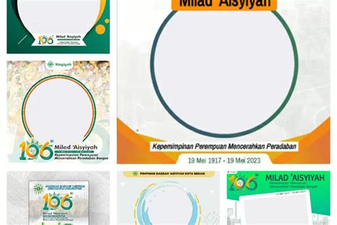 Kumpulan Twibbon Milad Aisyiyah Ke 106 Tahun 2023 Desain Terbaru Dan