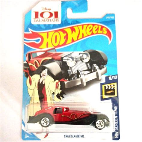Hot Wheels Cruella De Vil 101 Dalmation Shopee Malaysia
