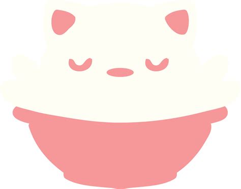 cute cat pudding 10236772 Vector Art at Vecteezy