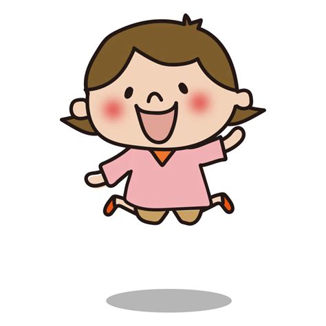 コレクション 女の子 ジャンプする イラスト