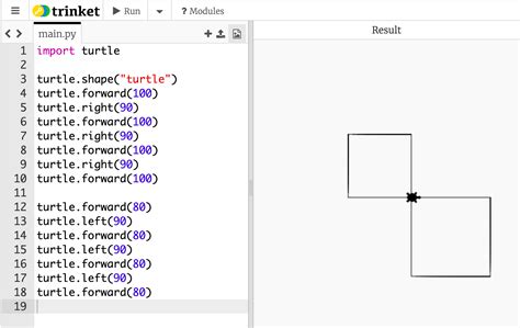 Pro Mit Python Aufgabe 3 Zwei Quadrate Webakademie